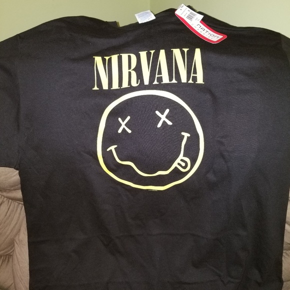 Other - Nirvana happy face tee shirt